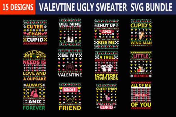 Download Valentine Ugly Sweater Svg Bundle - Ugly sweater svg Collection