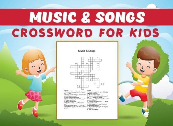 Download Music &amp; Songs Crossword Puzzle for Kids - Songs Collection
