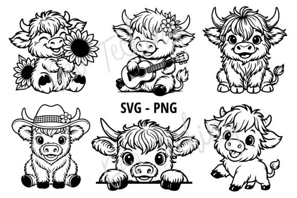 Download Highland Cow Svg Bundle, Cute Cow Svg - Cow svg bundle Collection