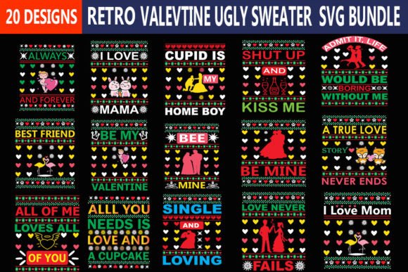 Download Valentine Ugly Sweater Svg Bundle, - Ugly sweater svg Collection