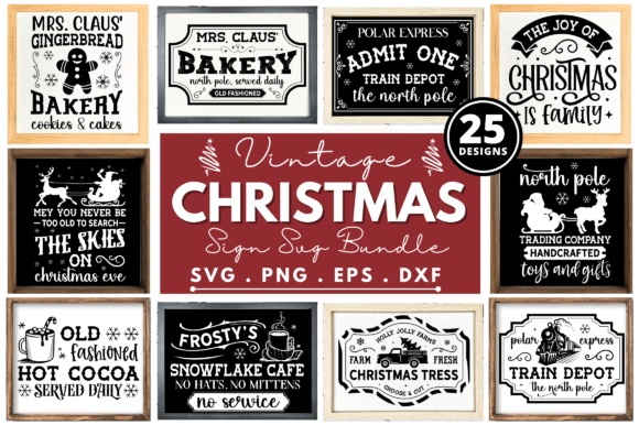 Download Farmhouse Christmas Sign SVG Bundle - Farmhouse christmas sign Collection