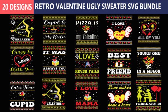 Download VALENTINE Ugly Sweater Svg Bundle, - Ugly sweater svg Collection