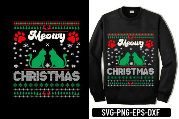 Download Meowy Christmas - Ugly Sweater Svg - Ugly sweater svg Collection