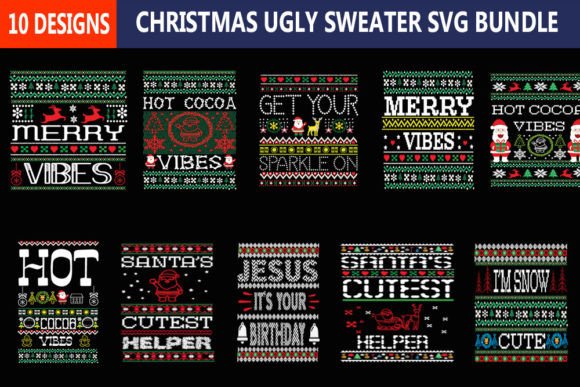 Download Christmas Ugly Sweater Svg Bundle - Ugly sweater svg Collection
