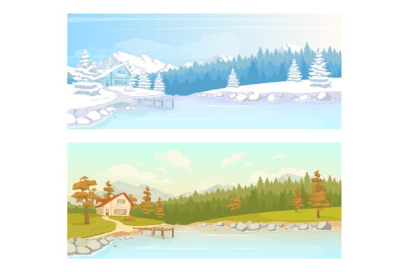 Download Seasonal Countryside Scenery - Premium Resources