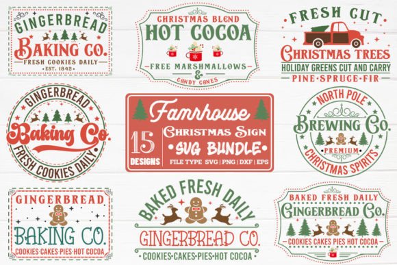 Download Farmhouse Christmas Sign Svg Bundle - Farmhouse christmas sign Collection