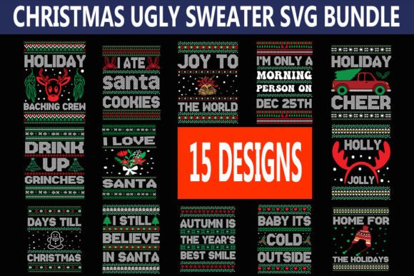Download Christmas Ugly Sweater Svg Bundle, - Ugly sweater svg Collection