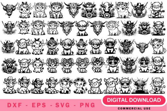 Download Highland Cow SVG Bundle - Cow svg bundle Collection