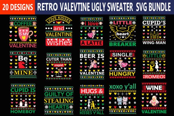 Download Valentine Ugly Sweater Svg Bundle, - Ugly sweater svg Collection
