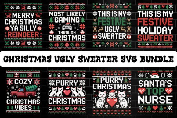 Download Christmas Ugly Sweater SVG Bundle. - Ugly sweater svg Collection